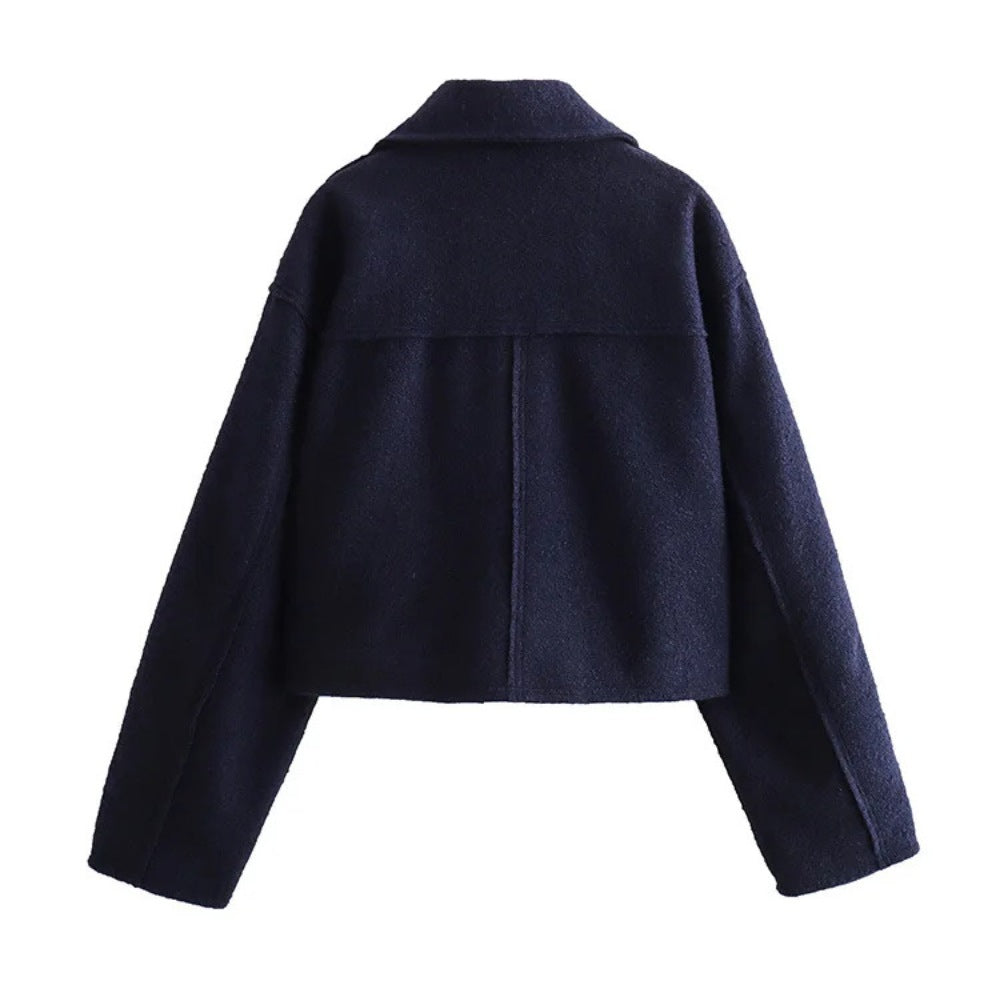 NORA™ | Wool Blend Bomber Jacket