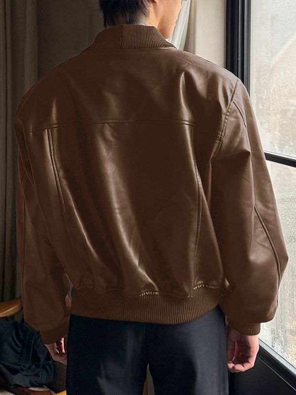 LAYER™ | Faux Leather Zip Jacket
