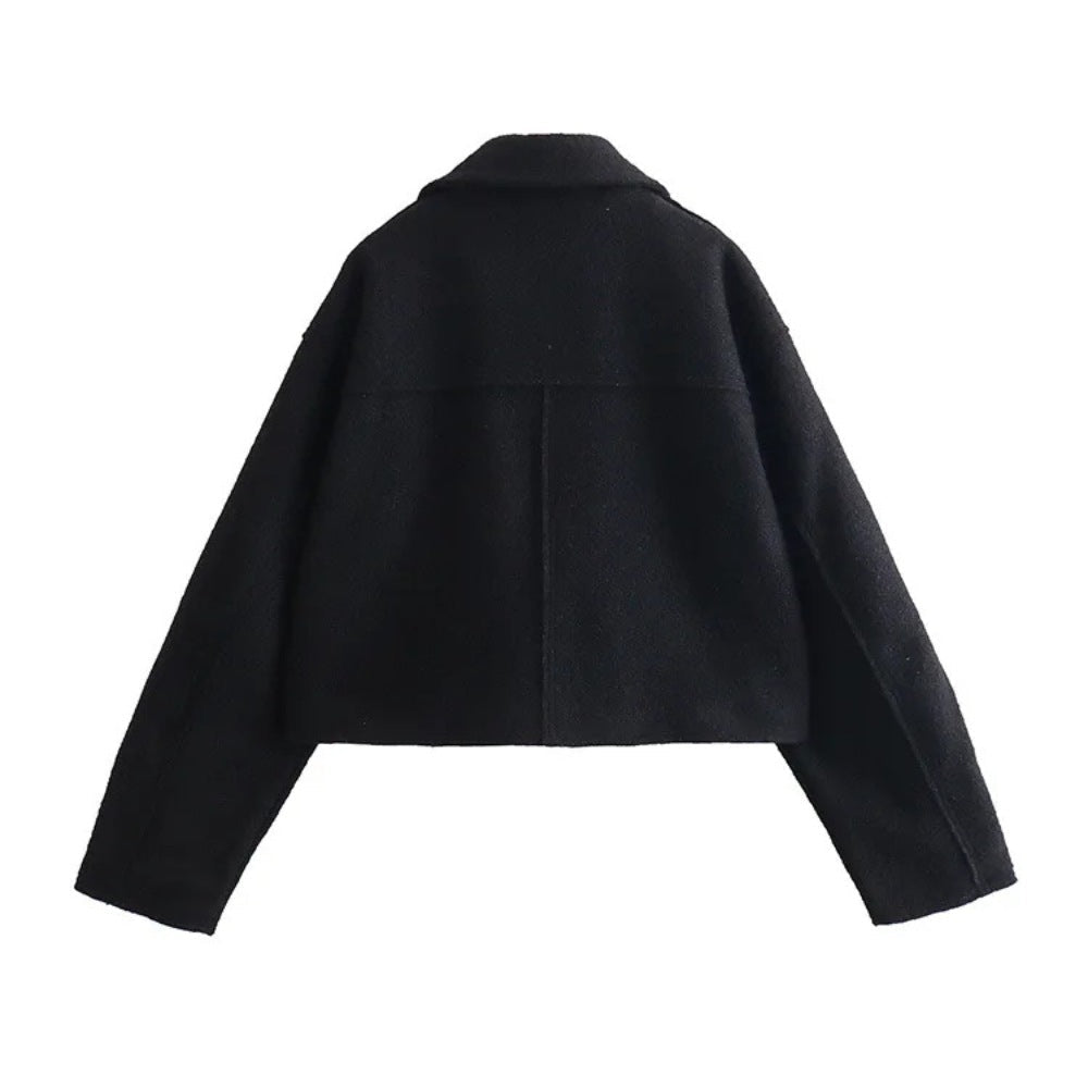 NORA™ | Wool Blend Bomber Jacket