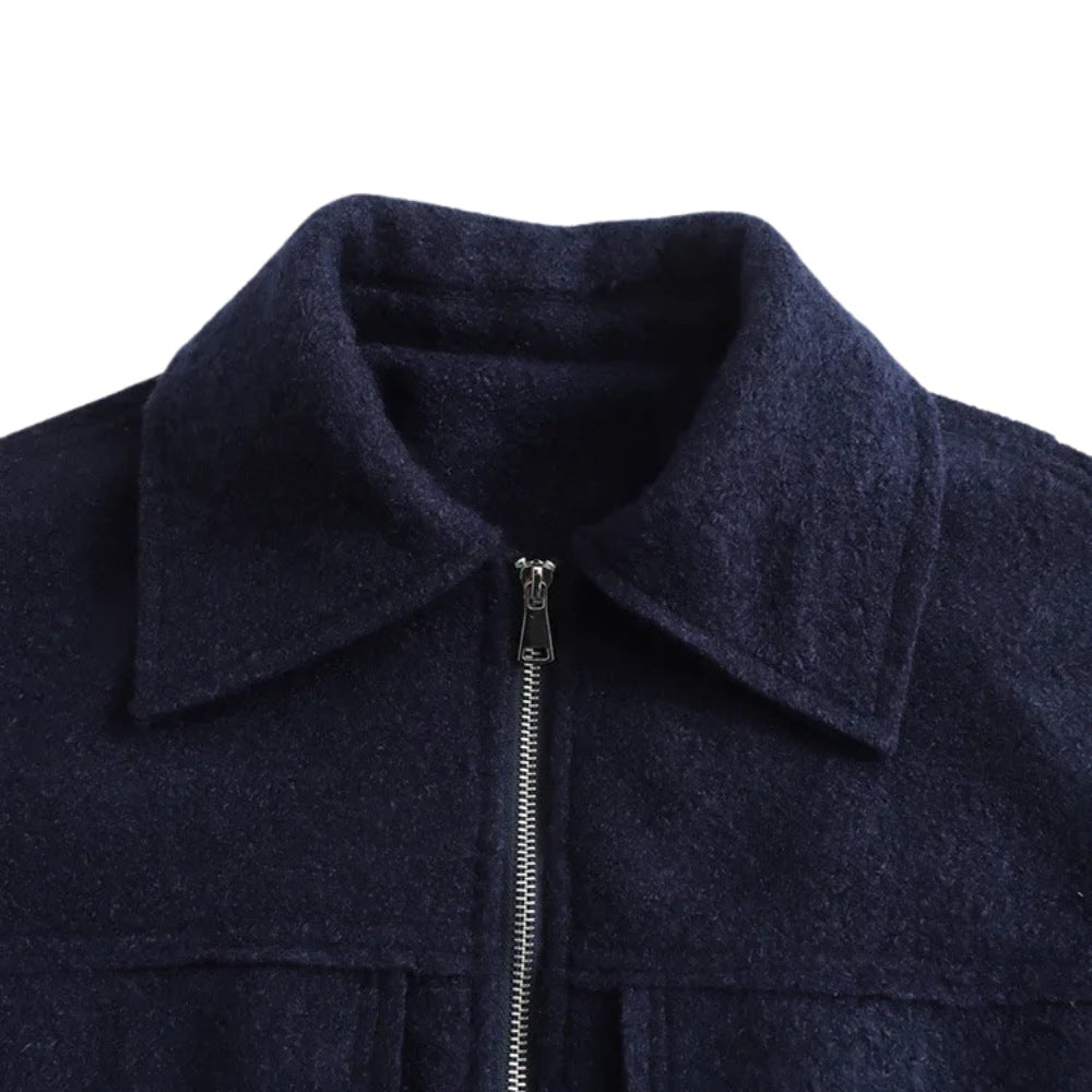 NORA™ | Wool Blend Bomber Jacket