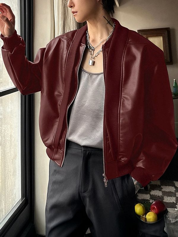 LAYER™ | Faux Leather Zip Jacket