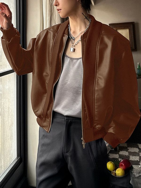 LAYER™ | Faux Leather Zip Jacket