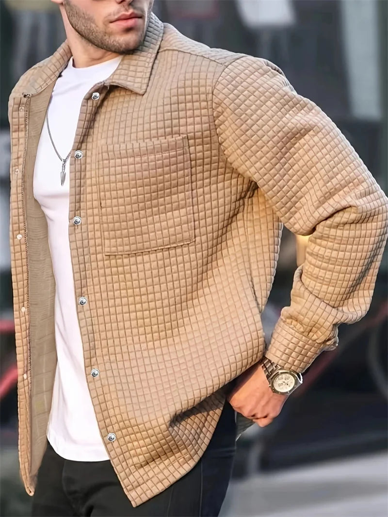 DAREL™ | Textured Button-Front Jacket
