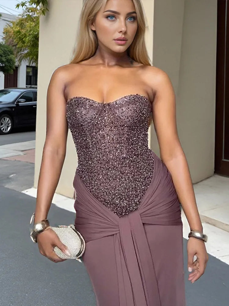 CORINNE™ | Sculpted Corset & Satin Skirt Set