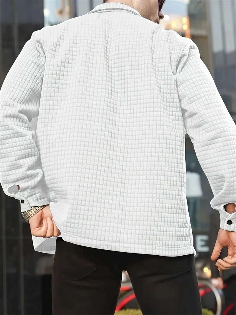 DAREL™ | Textured Button-Front Jacket