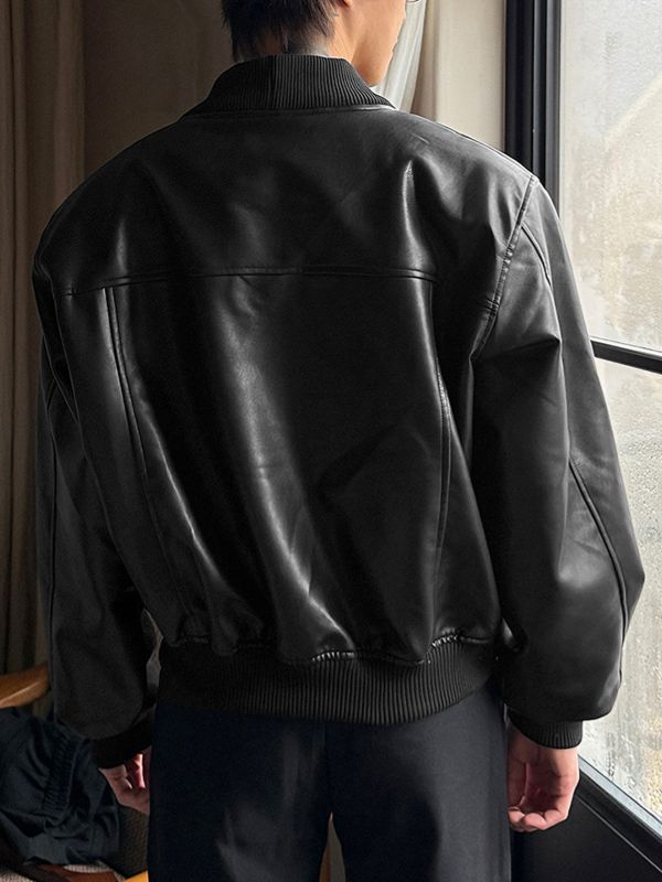 LAYER™ | Faux Leather Zip Jacket