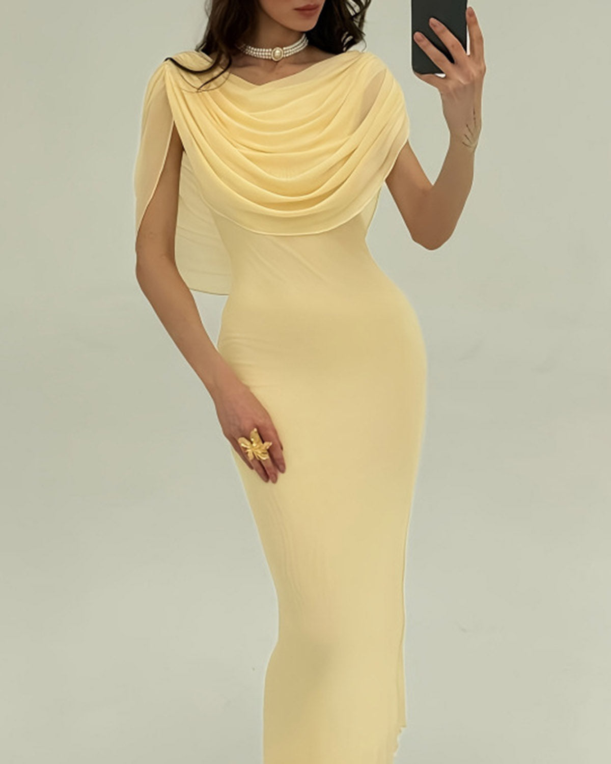SOLÉA™ | Cowl Neck Maxi Dress